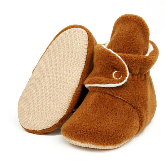 Ella Bonna Warm Organic Baby Booties Basic Series 0-6 Months Newborn Slipper Toddler Shoes Taba